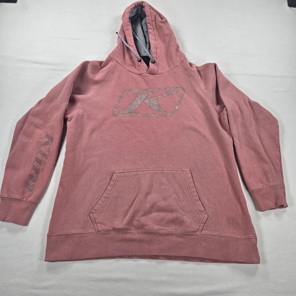 Klim Kute Corp Pullover Moto Lifestyle Hoodie‎ in Pink Women's Size Large